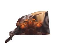 YYHWHJDE Bonnet de nettoyage avec imprimés de chiens husky mignons - Doux pour homme et femme, réglable, respirant noir