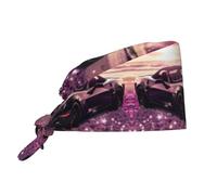 YYHWHJDE Bonnet de nettoyage motif voiture de sport au bord de la mer - Doux pour homme et femme, réglable, respirant noir