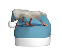 YYHWHJDE Bonnet de Noël avec deux oies blanches pour adulte, doux et moelleux, idéal pour une utilisation à long terme