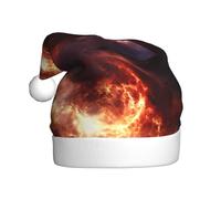 YYHWHJDE Bonnet de Noël avec imprimé Lava Eruption pour adulte Convient pour Halloween, Noël et Nouvel An