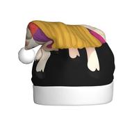 YYHWHJDE Bonnet de Noël tricoté avec motif mouton pour adulte, accessoire festif de qualité, doux, léger