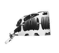 YYHWHJDE Bonnet de travail de nettoyage avec haltères - Doux pour homme et femme, réglable, respirant noir