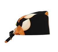 YYHWHJDE Bonnet de travail de nettoyage « The Fox That Lights Up The Forest » - Chapeau de chef imprimé pour homme et femme - Réglable - Respirant - Noir