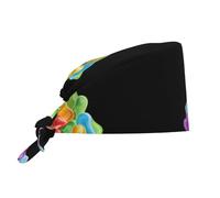 YYHWHJDE Bonnet de travail de nettoyage The Joy of Childhood - Chapeau de chef imprimé pour homme et femme - Réglable - Respirant - Noir