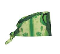 YYHWHJDE Bonnet médical bouffant vert Clever Monkey Prints - Casquettes chirurgicales réglables pour homme et femme