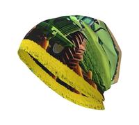 YYHWHJDE Bonnet tricoté tendance pour adulte - Bonnet décontracté pour le quotidien, les activités de plein air et les voyages - Motif tracteur agricole - Noir, Noir , Taille unique