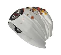 YYHWHJDE Bonnet tricoté tendance pour adulte Koala Bike Flower Delivery Imprimés Doux Unisexe Bonnet pour toutes les saisons Noir