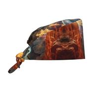 YYHWHJDE Bouffant Grand Canyon, Arizona Prints - Casquettes chirurgicales réglables pour homme et femme, noir
