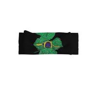 YYHWHJDE Brésil Prints Bandeau pour bébé avec nœud - Doux et extensible - Pour nouveau-né - Pour bébé fille de 0 à 6 mois