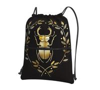 YYHWHJDE Bug wreath Prints Sac à dos avec cordon de serrage - Couverture de sport légère et imperméable pour la salle de sport, les voyages et les essentiels quotidiens