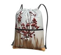YYHWHJDE Bunch Of Berries Prints Sac à dos avec cordon de serrage - Sac de sport léger et résistant à l'eau avec poche zippée pour voyage et randonnée