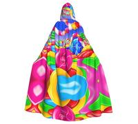 YYHWHJDE Candy Land Cape à capuche pour adulte pour fêtes et événements costumés