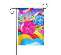 YYHWHJDE Candy Land - Mât de drapeau de jardin - Décoration de cour extérieure - Tendance - 30,5 x 45,7 cm