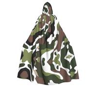 YYHWHJDE Cape à capuche camouflage pour adulte pour jeux de rôle, costumes et fêtes à thème