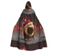 YYHWHJDE Cape à capuche de Noël avec motif petite abeille pour adulte - Très grande cape à capuche sans fermeture éclair