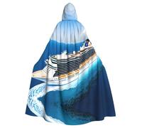 YYHWHJDE Cape à capuche d'Halloween pour adulte pour fête, cosplay, scène, bal masqué, danse, Comic Con