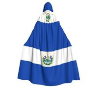 YYHWHJDE Cape à capuche imprimée El Salvador pour adulte sans fermeture éclair, confortable et durable pour les jeux de rôle