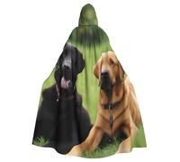 YYHWHJDE Cape à capuche imprimée labrador retriever pour adulte sans fermeture éclair, confortable et durable pour jouer de rôle