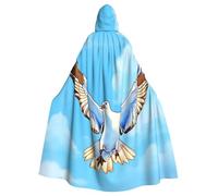 YYHWHJDE Cape à capuche imprimée Mouettes en vol pour adulte sans fermeture éclair, confortable et durable pour les jeux de rôle