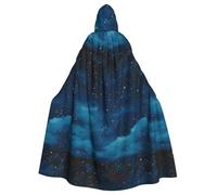 YYHWHJDE Cape à capuche imprimée The Beauty under the night sky pour adulte sans fermeture éclair, confortable et durable pour les jeux de rôle