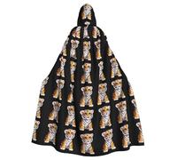 YYHWHJDE Cape à capuche intelligente et mignonne avec image de petit tigre pour adulte, sans fermeture éclair, confortable pour les fêtes costumées