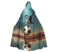 YYHWHJDE Cape à capuche Little Swallow Stepping On The Ball pour adulte sans fermeture éclair, confortable pour les fêtes costumées