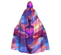 YYHWHJDE Cape à capuche Magic Wishing pour adulte avec motif bouteille d'Halloween pour jeux de rôle, costumes de scène, fêtes faciles d'entretien