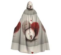 YYHWHJDE Cape à capuche motif arbre d'amour pour couples Halloween adulte - Très grande cape à capuche sans fermeture éclair