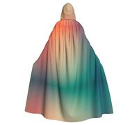 YYHWHJDE Cape à capuche orange dégradé pour adulte pour jeux de rôle, costumes et fêtes à thème