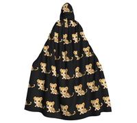 YYHWHJDE Cape à capuche pour adulte avec imprimé léopard pauvre pour fêtes et événements costumés