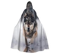 YYHWHJDE Cape à capuche pour adulte avec imprimé loups pour fêtes et costumes