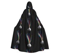 YYHWHJDE Cape à capuche pour adulte avec motif artistique - Pour jeux de rôle, costumes de scène, fêtes - Entretien facile