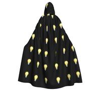 YYHWHJDE Cape à capuche pour adulte avec motif étoiles dans l'ampoule - Sans fermeture éclair - Confortable pour les fêtes costumées