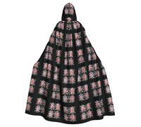 YYHWHJDE Cape à capuche pour adulte avec motif imprimé ancien - Très grande cape à capuche sans fermeture éclair