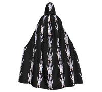 YYHWHJDE Cape à capuche pour adulte avec motif The Rabbit Arbitre Who Cheers, sans fermeture éclair, confortable pour les fêtes costumées