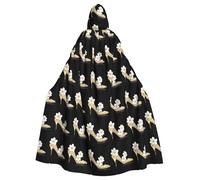 YYHWHJDE Cape à capuche pour adulte avec motif « The Story Of Flowers And High Heels », sans fermeture éclair, confortable pour les fêtes costumées