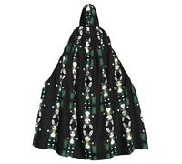 YYHWHJDE Cape à capuche pour adulte avec nœud papillon et image de lapin de Saint-Patrick, sans fermeture éclair