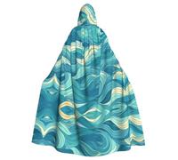 YYHWHJDE Cape à capuche pour adulte de l'aube, vagues de l'océan, pour jeux de rôle, costumes et fêtes à thème