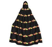 YYHWHJDE Cape à capuche pour adulte en papier bonbon brillant pour jeux de rôle, costumes et fêtes à thème