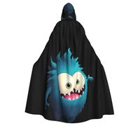 YYHWHJDE Cape à capuche pour adulte imprimé étrange petit monstre sans fermeture éclair, confortable et durable pour les jeux de rôle