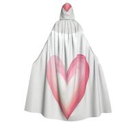YYHWHJDE Cape à capuche pour adulte Motif amour rose - Très grande cape à capuche sans fermeture éclair