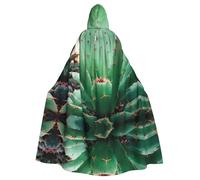 YYHWHJDE Cape à capuche pour adulte motif cactus agave - Très grande cape à capuche sans fermeture éclair