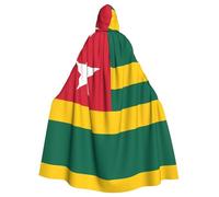 YYHWHJDE Cape à capuche pour adulte Motif drapeau du Togo pour diverses fêtes et carnaval