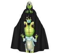 YYHWHJDE Cape à capuche pour adulte Motif grenouille avec paillettes - Très grande cape à capuche sans fermeture éclair