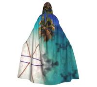 YYHWHJDE Cape à capuche pour adulte Motif îles des Caraïbes pour fêtes et événements costumés