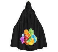 YYHWHJDE Cape à capuche pour adulte motif La joie de l'enfance sans fermeture éclair, confortable pour les fêtes costumées