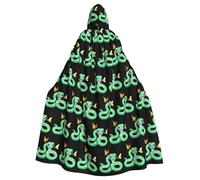 YYHWHJDE Cape à capuche pour adulte Motif Le destin des papillons et des serpents Halloween pour diverses fêtes et carnaval