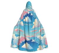 YYHWHJDE Cape à capuche pour adulte motif nuage d'amour - Très grande cape à capuche sans fermeture éclair