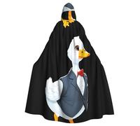 YYHWHJDE Cape à capuche pour adulte Motif petit canard blanc dans un costume pour jeux de rôle, costumes et fêtes à thème