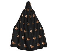 YYHWHJDE Cape à capuche pour adulte Motif petit écureuil dans la tasse rotative pour Halloween pour diverses fêtes et carnaval